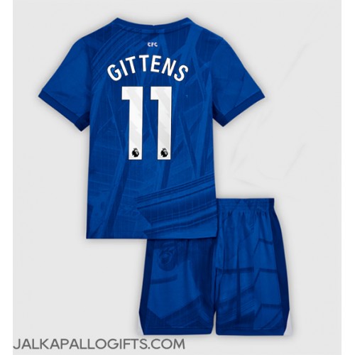 Chelsea Jamie Gittens #11 Koti Peliasu Lasten 2025-26 Lyhythihainen (+ Lyhyet housut)